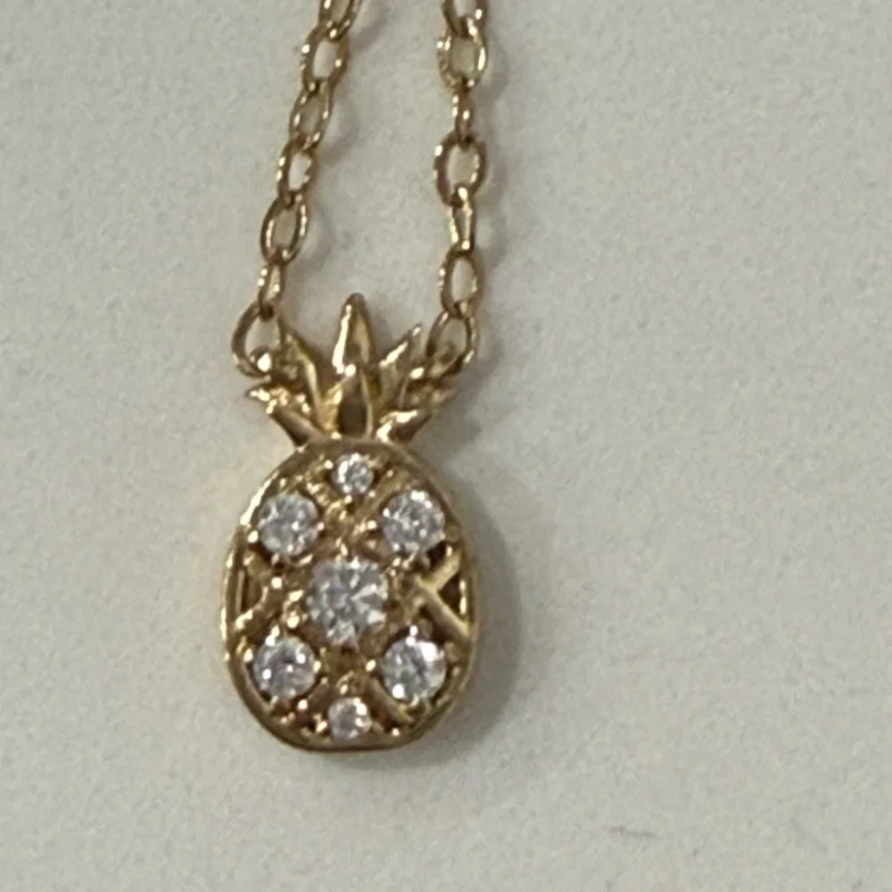 (25)Nadri NEW CZ Pineapple Necklace